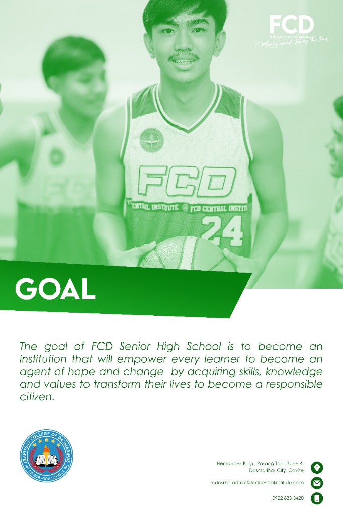 FCD Senior High School Goal