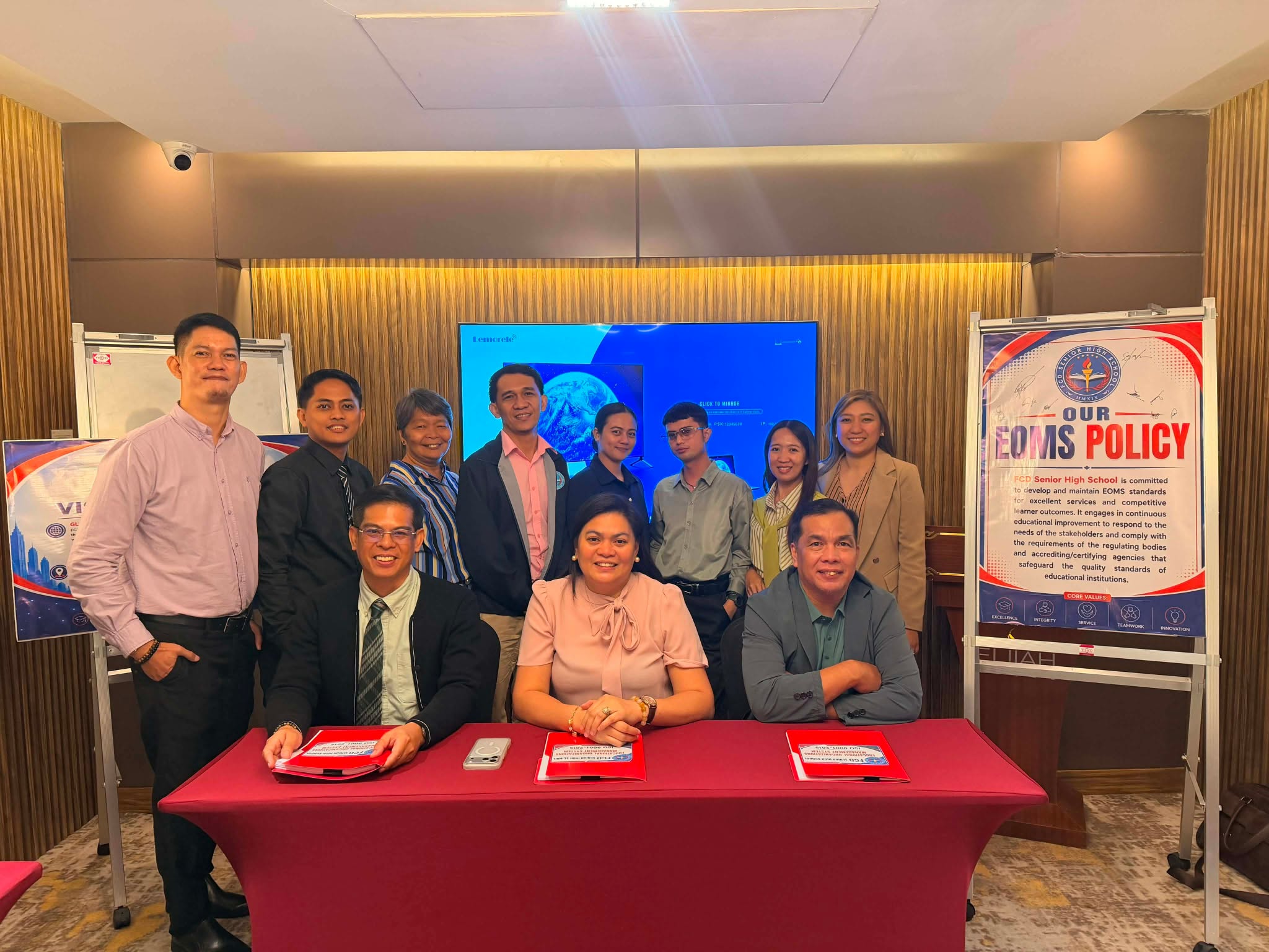 FCD Senior High School Officially Rolls Out the Educational Organizations Management System (EOMS) Based on ISO 9001:2015